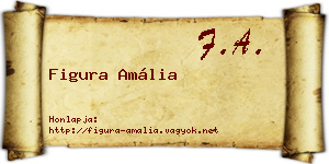 Figura Amália névjegykártya