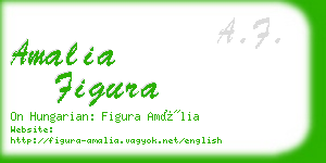 amalia figura business card